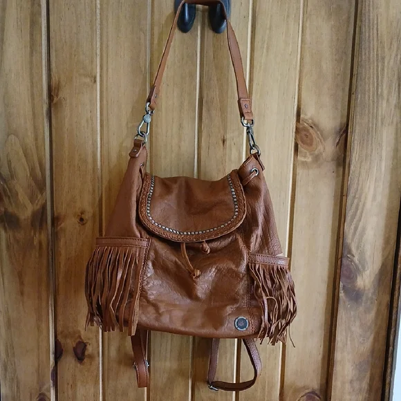 The Sak | Bags | The Sak Leather Fringed Backpack Brown  display picture 1